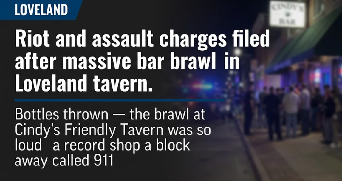 Riot and assault charges filed after massive bar brawl in Loveland