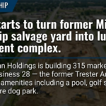 Work starts to turn former Miami Township salvage yard into luxury apartment complex